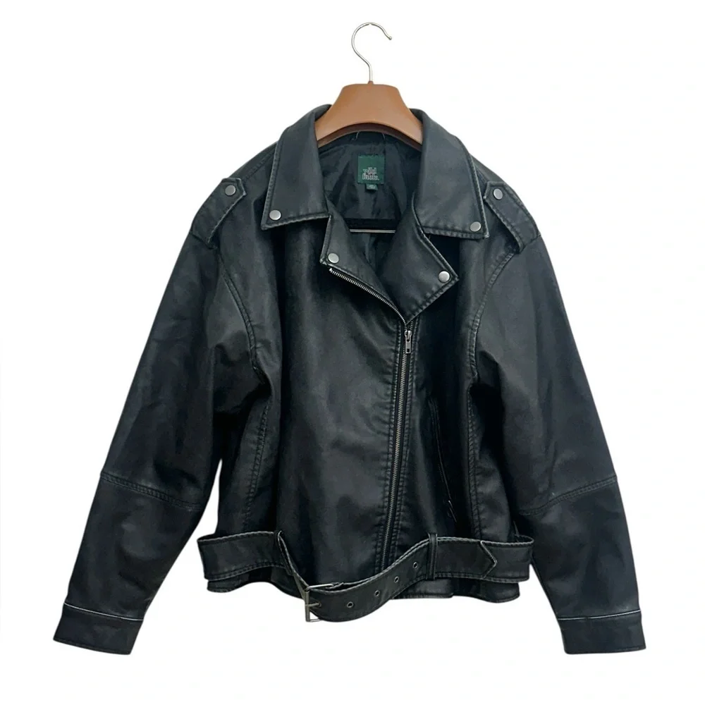 Black Faux Leather Jacket